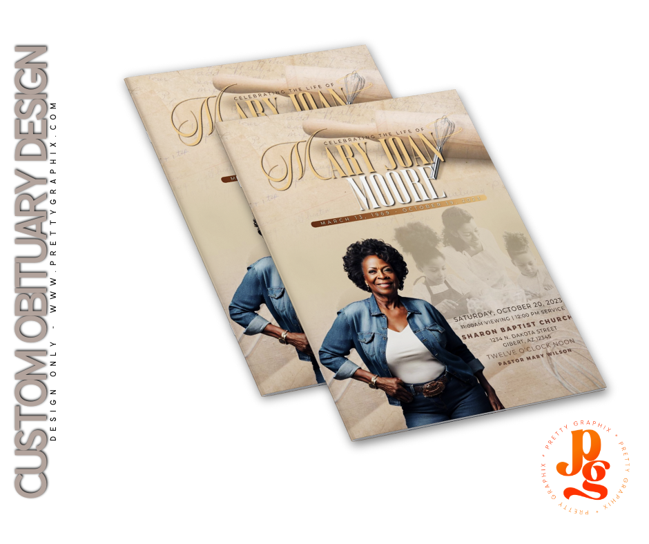 Custom Obituary Design Service (Design Only)