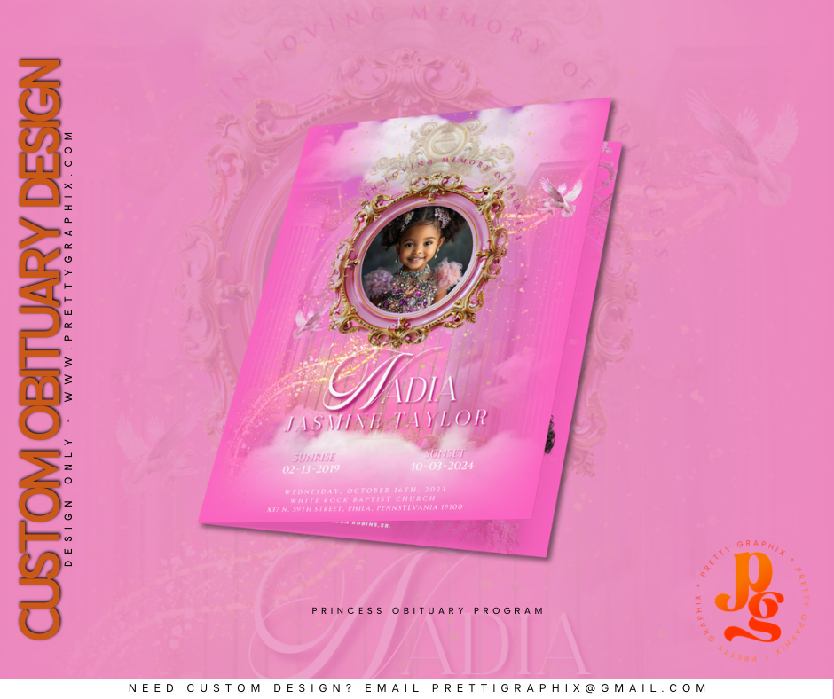 Custom Obituary Design Service (Design Only)