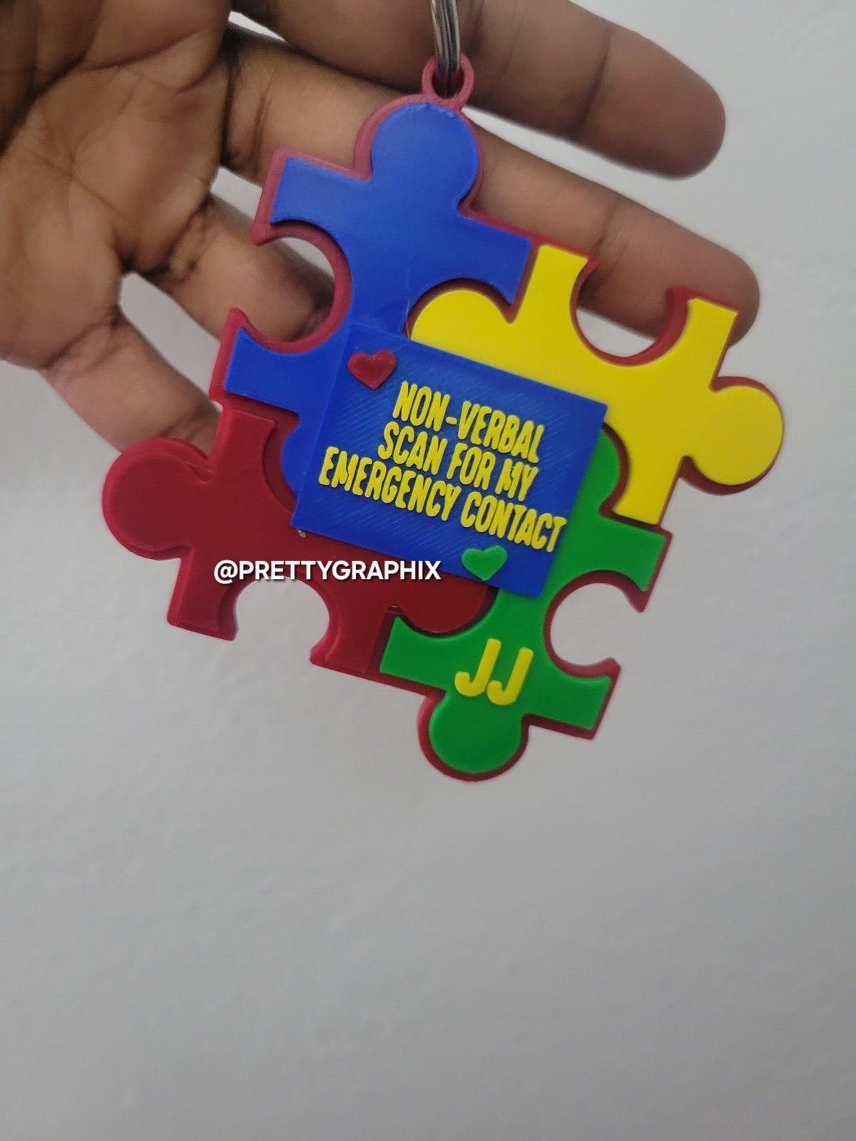 Autism Emergency Contact Tag
