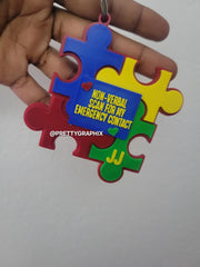 Autism Emergency Contact Tag