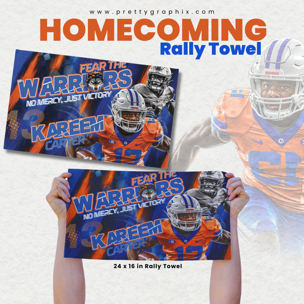 Custom Homecoming Rally Towel