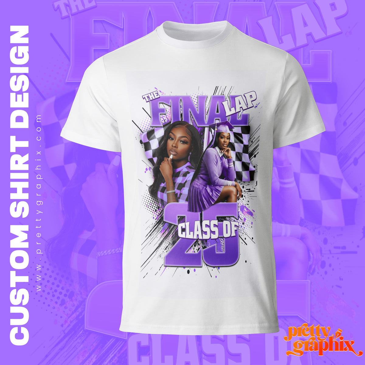 Custom Class of 2023 Graduation Shirt – The Final Lap Edition