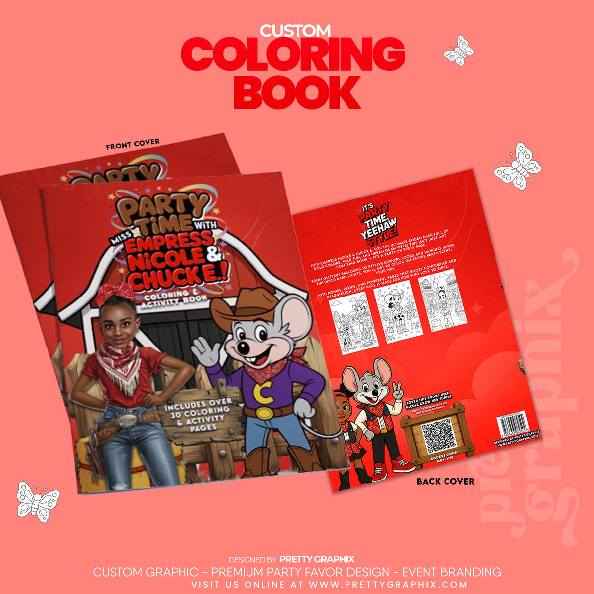 Custom Coloring & Activity Book (Design Only)